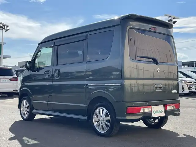スズキ エブリィ ワゴン PZターボ ハイルーフ 東京都 2021(令3)年 2.9万km クールカーキPM ハイルーフ /社外メモリナビ＆フルセグ　/・BluetoothAudio/・SD/CD/DVD/AM/FM/片側パワースライドドア　/ＨＩＤヘッドライト　/セーフティサポート/（予防安全技術）/・デュアルカメラブレーキサポート/・誤発進抑制機能/・車線逸脱警報/・ふらつき警報/・先行車発進お知らせ機能/・後退時ブレーキサポート/・ヒルホールドコントロール/・パーキングセンサー　/アイドリングストップシステム　/前席シートヒーター　/ベージュファブリックシート　/プッシュエンジンスタート