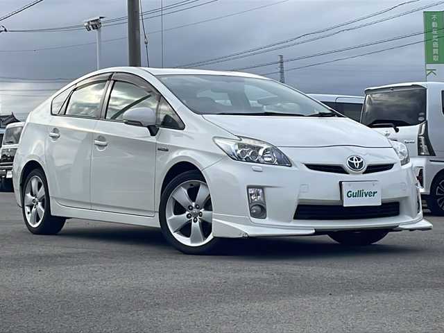 トヨタ プリウス S ツーリングセレクション 徳島県 2010(平22)年 17.7万km ホワイトパールクリスタルシャイン SDナビ/（BT/ワンセグ/AUX）/バックカメラ/ドライブレコーダー/純正17インチアルミホイール/LEDヘッドライト/ドアバイザー/ステアリングリモコン/フロントエアロ/ETC/スマートキー/オートライト/プッシュスタート/取扱説明書/新車時保証書