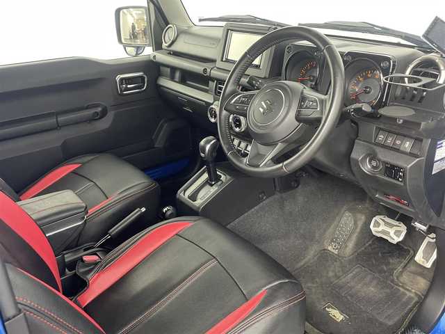 スズキ ジムニー XC 道央・札幌 2019(平31)年 3.2万km ブリスクブルーメタリック/ブラック2トーンルーフ ・４WD/・衝突被害軽減ブレーキ/・レーンキープアシスト/・オートハイビーム/・クルーズコントロール/・ダウンヒルアシスト/・シートヒーター/・アイドリングストップ/・社外ディスプレイオーディオ/・バックカメラ/・Bluetooth/・CD/DVD/・ETC/・ドライブレコーダー/・LEDヘッドライト/・純正マッドフラップ/・スマートキー/・プッシュスタート/・横滑り防止装置/・電格ミラー/・全席シートカバー