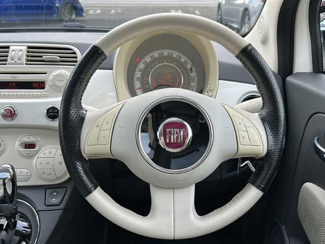 フィアット ５００Ｃ 1．4 16V ラウンジ 岐阜県 2010(平22)年 5.4万km 白 ガラスルーフ/純正オーディオ/社外デジタルインナーミラー/前後ドライブレコーダー/キーレス