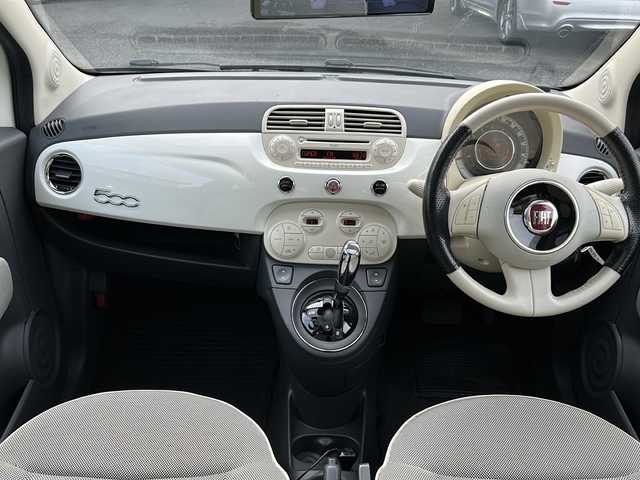 フィアット ５００Ｃ 1．4 16V ラウンジ 岐阜県 2010(平22)年 5.4万km 白 ガラスルーフ/純正オーディオ/社外デジタルインナーミラー/前後ドライブレコーダー/キーレス