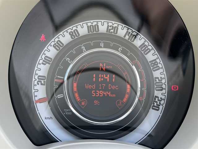 フィアット ５００Ｃ 1．4 16V ラウンジ 岐阜県 2010(平22)年 5.4万km 白 ガラスルーフ/純正オーディオ/社外デジタルインナーミラー/前後ドライブレコーダー/キーレス