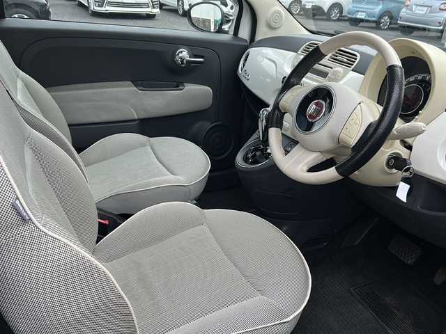 フィアット ５００Ｃ 1．4 16V ラウンジ 岐阜県 2010(平22)年 5.4万km 白 ガラスルーフ/純正オーディオ/社外デジタルインナーミラー/前後ドライブレコーダー/キーレス