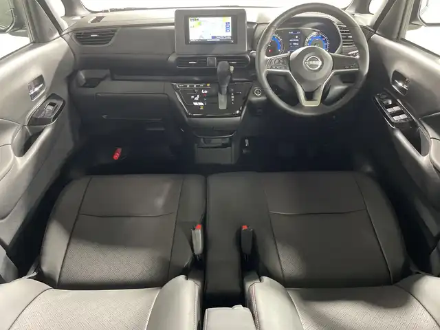 日産 ルークス ハイウェイスター Gターボ 神奈川県 2024(令6)年 0.1万km ホワイトパール 社外7インチナビ【MDV-S710】/(CD/DVD/Bluetooth/フルセグTV)/アラウンドビューモニター/両側パワースライドドア/コーナーセンサー/ビルトインETC/前後ドライブレコーダー/プロパイロット/防眩ミラー/アイドリングストップ/ライトレベライザー/ステアリングスイッチ/シートリフター/電格ミラー/ウィンカーミラー/LEDヘッドライト/フォグランプ/フロアマット/ドアバイザー/Wエアバッグ/ABS/スマートキー
