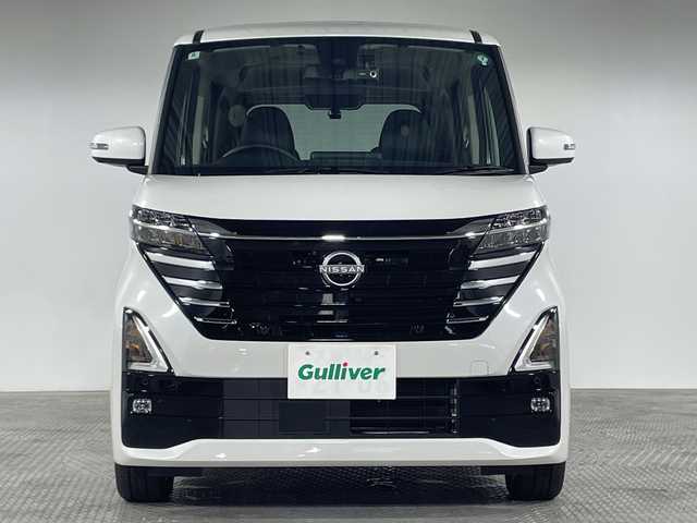 日産 ルークス ハイウェイスター Gターボ 神奈川県 2024(令6)年 0.1万km ホワイトパール 社外7インチナビ【MDV-S710】/(CD/DVD/Bluetooth/フルセグTV)/アラウンドビューモニター/両側パワースライドドア/コーナーセンサー/ビルトインETC/前後ドライブレコーダー/プロパイロット/防眩ミラー/アイドリングストップ/ライトレベライザー/ステアリングスイッチ/シートリフター/電格ミラー/ウィンカーミラー/LEDヘッドライト/フォグランプ/フロアマット/ドアバイザー/Wエアバッグ/ABS/スマートキー