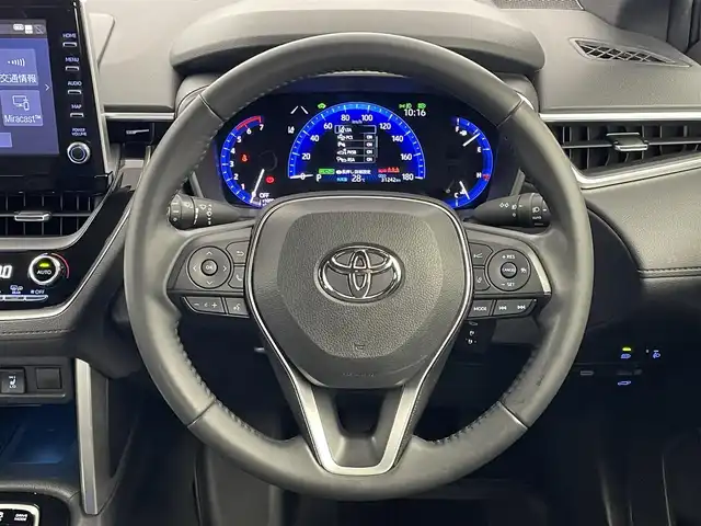 トヨタ カローラ クロス ハイブリッド Z 埼玉県 2021(令3)年 3.2万km プラチナホワイトパールマイカ モデリスタエアロ　ガラスルーフ　純正１０．５ディスプレイオーディオ　バックカメラ　セーフティセンス　ビルトインＥＴＣ２．０　前後ドラレコ　デジタルインナーミラー　シートヒーター　ワイヤレス充電　ＬＥＤ
