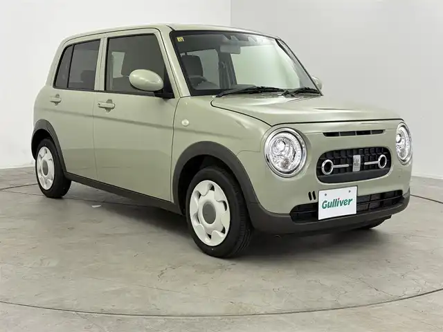 スズキ ラパン ＬＣ L 愛知県 2023(令5)年 0.2万km トラッドカーキメタリック 社外7インチナビ（KENWOOD）/バックカメラ/ワンセグTV/スズキセーフティセンス/衝突被害軽減システム/横滑り防止装置/コーナーセンサー/レーンキープアシスト/オートライト/LEDヘッドライト/シートヒーター/純正AW/純正フロアマット/ETC/プッシュスタート/スマートキー