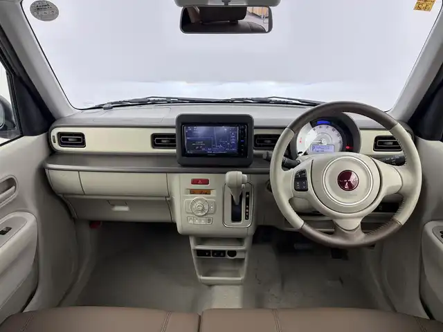 スズキ ラパン ＬＣ L 愛知県 2023(令5)年 0.2万km トラッドカーキメタリック 社外7インチナビ（KENWOOD）/バックカメラ/ワンセグTV/スズキセーフティセンス/衝突被害軽減システム/横滑り防止装置/コーナーセンサー/レーンキープアシスト/オートライト/LEDヘッドライト/シートヒーター/純正AW/純正フロアマット/ETC/プッシュスタート/スマートキー