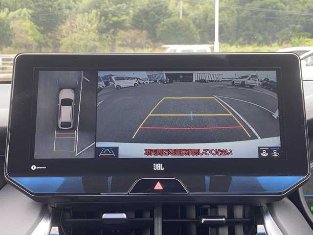 トヨタ ハリアー ハイブリッド Z レザーパッケージ 佐賀県 2021(令3)年 4.4万km ホワイトパールクリスタルシャイン モデリスタエアロ/JBLサウンドシステム/純正12.3インチナビ/パノラマミックビューモニター/プリクラッシュセーフティ/レーンディパーチャーアラート/オートハイビーム/アダプティブクルーズコントロール/ブラインドスポットモニター/クリアランスソナー/リアクロストラフィックアラート/ヘッドアップディスプレイ/デジタルインナーミラー（前方録画機能付き）/電動パーキングブレーキ/オートブレーキホールド/レザーシート/シートヒーター/エアシート/メモリパワーシートシート/ステアリングヒーター/パワーバックドア/ビルトインETC2.0 /プッシュスタート/スマートキー/LEDヘッドライト/フォグライト/純正アルミホイール/社外シーケンシャルウィンカー（リア）
