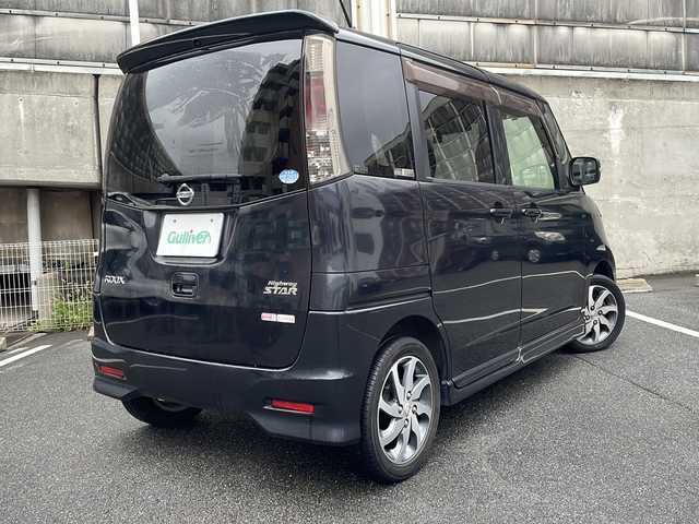 日産 ルークス ハイウェイスター ターボ 愛知県 2012(平24)年 3.2万km ブルーイッシュブラック ワンオーナー/純正ナビ/フルセグTV・CD・DVD・ Bluetooth/両側パワースライドドア/スマートキー/プッシュスタート/HIDヘッドライト/フォグライト/ベンチシート/前方ドライブレコーダー/純正フロアマット/純正ドアバイザー/保証書/取扱説明書/スペアスマートキー
