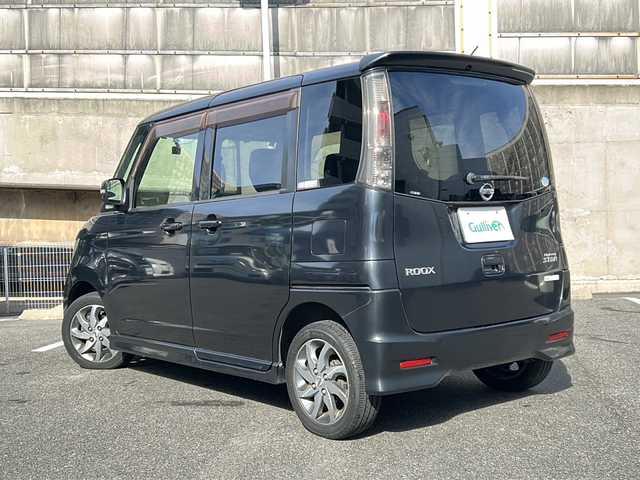 日産 ルークス ハイウェイスター ターボ 愛知県 2012(平24)年 3.2万km ブルーイッシュブラック 4WD/ワンオーナー/純正ナビ/フルセグTV・CD・DVD・ Bluetooth/両側パワースライドドア/スマートキー/プッシュスタート/HIDヘッドライト/フォグライト/ベンチシート/前方ドライブレコーダー/純正フロアマット/純正ドアバイザー/保証書/取扱説明書/スペアスマートキー