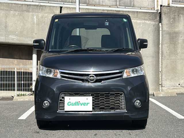 日産 ルークス ハイウェイスター ターボ 愛知県 2012(平24)年 3.2万km ブルーイッシュブラック 4WD/ワンオーナー/純正ナビ/フルセグTV・CD・DVD・ Bluetooth/両側パワースライドドア/スマートキー/プッシュスタート/HIDヘッドライト/フォグライト/ベンチシート/前方ドライブレコーダー/純正フロアマット/純正ドアバイザー/保証書/取扱説明書/スペアスマートキー