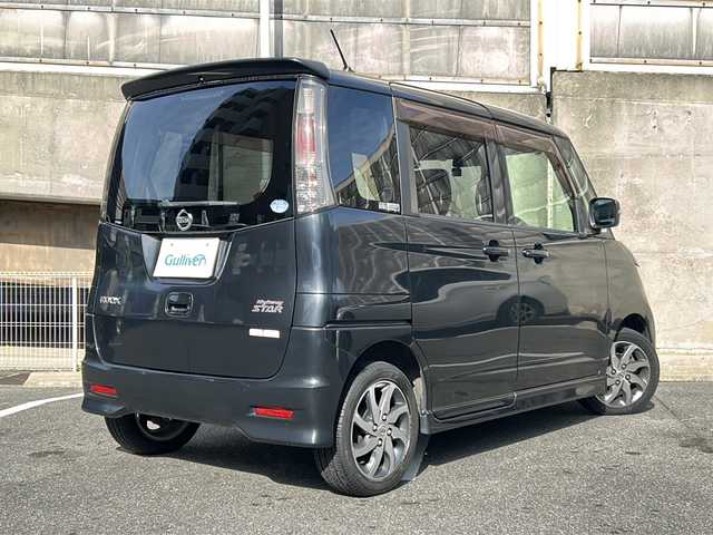 日産 ルークス ハイウェイスター ターボ 愛知県 2012(平24)年 3.2万km ブルーイッシュブラック 4WD/ワンオーナー/純正ナビ/フルセグTV・CD・DVD・ Bluetooth/両側パワースライドドア/スマートキー/プッシュスタート/HIDヘッドライト/フォグライト/ベンチシート/前方ドライブレコーダー/純正フロアマット/純正ドアバイザー/保証書/取扱説明書/スペアスマートキー