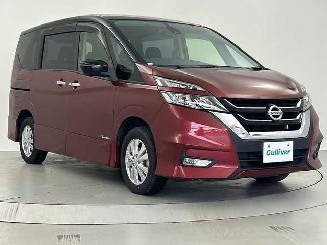 日産 セレナ ハイウェイスター 福島県 2016(平28)年 4.4万km マルーンレッド 2トーン /純正ナビ//クルーズコントロール//ＬＥＤライト//バックカメラ//オートライト//フルセグＴＶ//ＢＴ//フォグライト//ダブルエアコン//純正１５インチアルミ//プッシュスタート//スマートキー