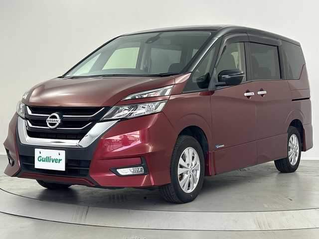 日産 セレナ ハイウェイスター 福島県 2016(平28)年 4.4万km マルーンレッド 2トーン /純正ナビ//クルーズコントロール//ＬＥＤライト//バックカメラ//オートライト//フルセグＴＶ//ＢＴ//フォグライト//ダブルエアコン//純正１５インチアルミ//プッシュスタート//スマートキー