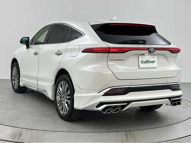 トヨタ ハリアー Z レザーパッケージ 熊本県 2021(令3)年 4.1万km ホワイトパールクリスタルシャイン 純正12.3インチナビ/（AM/FM/BT/TV)/モデリスタエアロ/JBLサウンドスピーカー/デジタルインナーミラー/前後ドライブレコーダー/ETC2.0/ブラインドスポットモニター/トヨタセーフティーセンス/クリアランスソナー/プリクラッシュ/リアクロストラフィックアラート/前席ヒートシーター/前席エアシート/運転席メモリー機能付きパワーシート/ステアリングヒーター/ステアリングスイッチ/レーダークルーズコントロール/パワーバックドア/電動格納ミラー/オートライト/オートハイビーム/純正アルミホイール/純正フロアマット