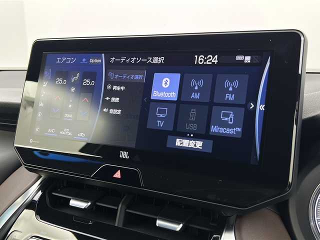 トヨタ ハリアー Z レザーパッケージ 熊本県 2021(令3)年 4.1万km ホワイトパールクリスタルシャイン 純正12.3インチナビ/（AM/FM/BT/TV)/モデリスタエアロ/JBLサウンドスピーカー/デジタルインナーミラー/前後ドライブレコーダー/ETC2.0/ブラインドスポットモニター/トヨタセーフティーセンス/クリアランスソナー/プリクラッシュ/リアクロストラフィックアラート/前席ヒートシーター/前席エアシート/運転席メモリー機能付きパワーシート/ステアリングヒーター/ステアリングスイッチ/レーダークルーズコントロール/パワーバックドア/電動格納ミラー/オートライト/オートハイビーム/純正アルミホイール/純正フロアマット