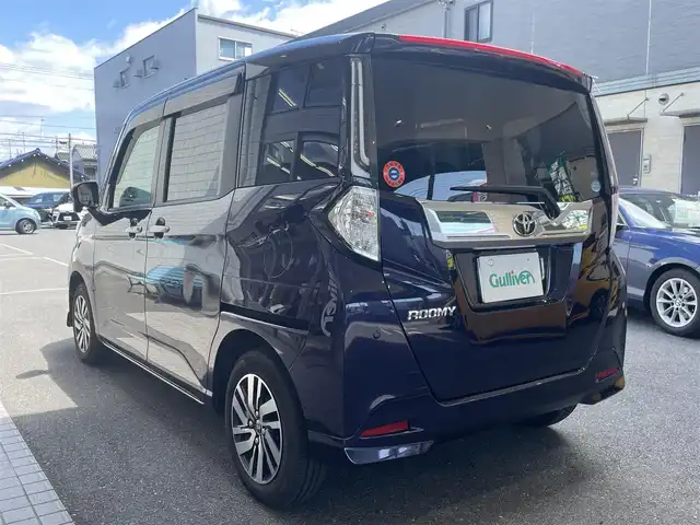 トヨタ ルーミー カスタムG 愛知県 2021(令3)年 2.2万km クールバイオレットクリスタルシャイン 純正9型SDナビ（NSZT-Y68T）/・DVD/Bluetooth／地デジTV/バックカメラ＋全方位カメラ/両側パワースライドドア/スマートアシスト/・衝突回避支援ブレーキ/・誤発進抑制機能/・先行車発進お知らせ/・ACC（アダプティブクルーズコントロール）/前後コーナーセンサー/ETC/コムテック前後ドラレコ（DC-DR652）/電子パーキング/オートブレーキホールド/後席ロールサンシェード/スマートキー＆プッシュスタート/純正14インチAW