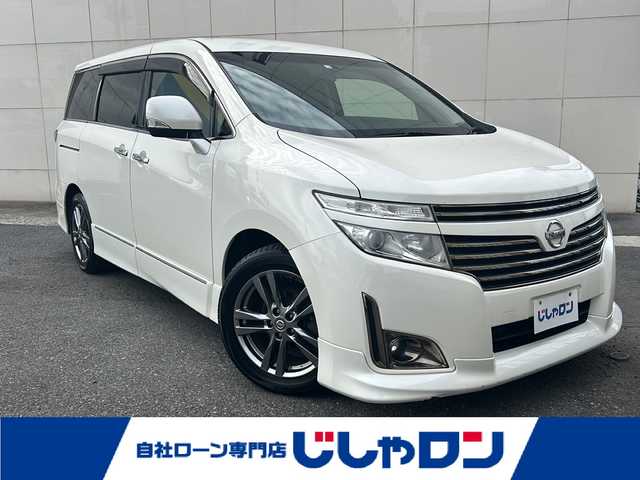 日産 エルグランド 250HWS アーバンクロム 埼玉県 2012(平24)年 8.7万km ブリリアントホワイトパール (株)IDOMが運営する【じしゃロン熊谷店】の自社ローン専用車両になりますこちらは現金またはオートローンご利用時の価格です。自社ローンご希望の方は別途その旨お申付け下さい/社外8インチHDDナビ　VIE-X088VS/　CD/DVD/DTV/Bluetooth/フリップダウンモニター　PCX-R3500/両側パワースライドドア/純正フロアマット/ETC/ハーフレザーシート/純正18インチAW/スマートキー