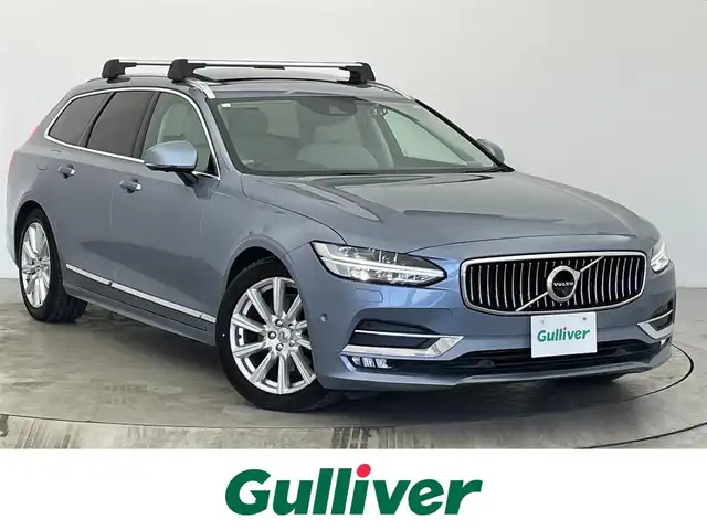 ボルボ Ｖ９０ D4 インスクリプション 宮城県 2018(平30)年 3.4万km ライトブルーＭ /サンルーフ//レザーシート//ACC//BSM//ハーマンカードンサウンド//カラーHUD//クリアランスソナー//ドライブレコーダー前後//ブロンドレザーシート　//４ゾーンＡＣ　//３６０°カメラ　//ＣｉｔｙＳａｆｅｔｙ　//前後シートＨ　//ステアリングＨ　//パワーテールゲート　//１８ｉｎＡＷ//純正ルーフキャリア