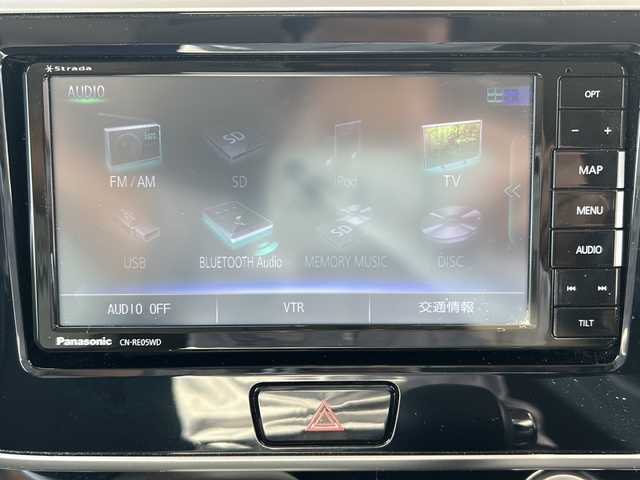 日産 デイズ ルークス ハイウェイスター Xターボ 新潟県 2019(令1)年 7.9万km ホワイトパール ４ＷＤ　/社外ＳＤナビ　/全方位カメラミラー /左側電動ドア　/フルセグＴＶ　/衝突軽減装置　/オートハイビーム　/横滑り防止装置　/革巻きステアリング　/オートライト　/アイドリングストップ　/スマートキー /エンジンスターター