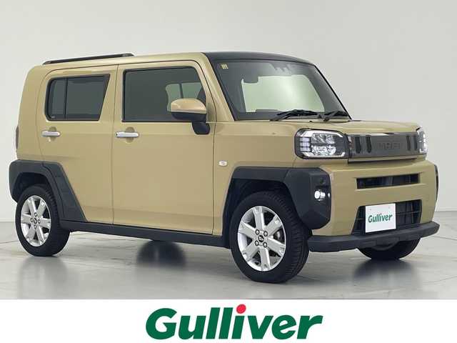ダイハツ タフト G 愛知県 2020(令2)年 4万km サンドベージュメタリック 純正ナビ/・Bluetooth/・CD/DVD/・フルセグテレビ/・SD音楽録音/・FM/AM/バックカメラ/前方ドライブレコーダー/ガラスルーフ/スマートアシストIII/衝突回避支援ブレーキ/衝突警報/誤発進抑制制御/先行車発進お知らせ機能/車線逸脱警報/車線逸脱抑制装置/オートハイビーム/LKC/標識認識機能/電動パーキングブレーキ/オートブレーキホールド/ルーフレール/スペアキー