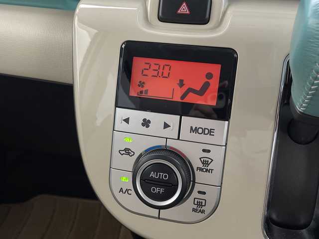 ダイハツ ムーヴ キャンバス G メイクアップ SA Ⅲ 茨城県 2017(平29)年 2.9万km パールホワイトⅢ/ファインミントメタリック 2トーン 純正８型ナビ　パノラミックビューモニター　フルセグＴＶ　衝突被害軽減ブレーキ　スマートキー　プッシュスタート　シートヒーター　アイドリングストップ　両側電動スライドドア　横滑り防止装置　コーナーセンサ