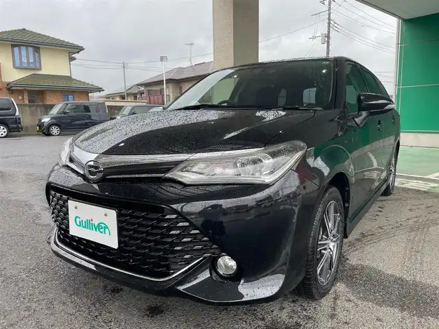 トヨタ カローラ フィールダー 1．5G エアロツアラー 茨城県 2015(平27)年 2.2万km ブラックマイカ ワンオーナー/MT車/純正SDナビ（CD/DVD/BT/フルセグTV）/ETC/純正フロアマット/プリクラッシュブレーキ/車線逸脱/ドライブレコーダー