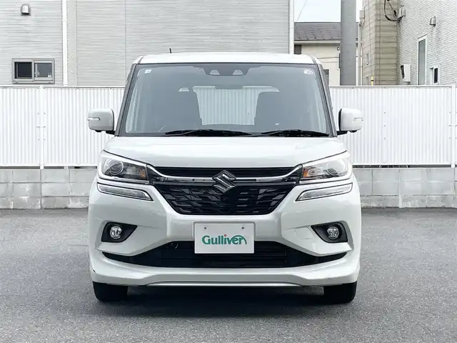 スズキ ソリオ バンディット HV MV 栃木県 2019(令1)年 7.1万km ピュアホワイトP メモリナビ/フルセグテレビ/クルーズコントロール/両側パワースライドドア/プッシュスタート/ETC/パドルシフト/シートヒーター/衝突軽減ブレーキ