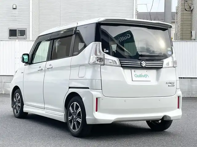 スズキ ソリオ バンディット HV MV 栃木県 2019(令1)年 7.1万km ピュアホワイトP メモリナビ/フルセグテレビ/クルーズコントロール/両側パワースライドドア/プッシュスタート/ETC/パドルシフト/シートヒーター/衝突軽減ブレーキ