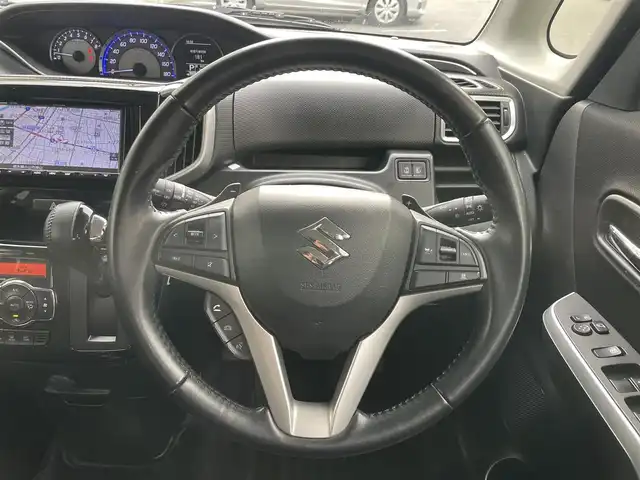 スズキ ソリオ バンディット HV MV 栃木県 2019(令1)年 7.1万km ピュアホワイトP メモリナビ/フルセグテレビ/クルーズコントロール/両側パワースライドドア/プッシュスタート/ETC/パドルシフト/シートヒーター/衝突軽減ブレーキ