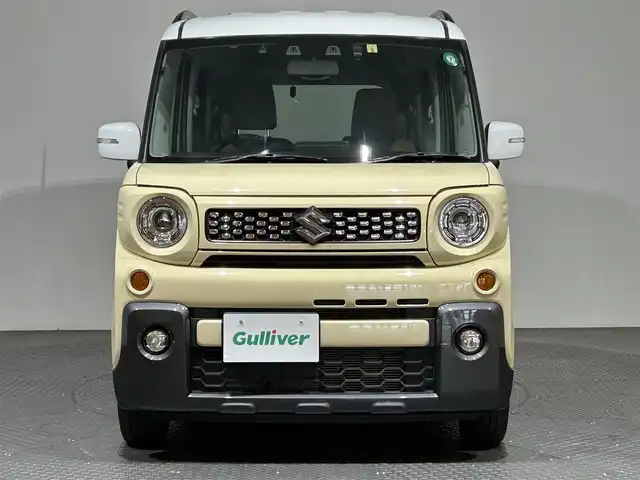 スズキ スペーシア ギア マイスタイル 愛媛県 2022(令4)年 5万km シフォンアイボリーメタリック ・８型ナビ（フルセグＴＶ・ＢＴ・ＣＤ・ＤＶＤ・ＦＭ・ＡＭ・ＳＤ・ＵＳＢ）/・ＥＴＣ　/・前後ドラレコ　/・両側電動ドア　/・レーダークルーズコントロール　/・レーンキープアシスト　/・衝突軽減ブレーキ　/・ＤＮ席シートヒーター/・前後コーナーセンサー/・USB充電/・サーキュレーター/・スペアキー
