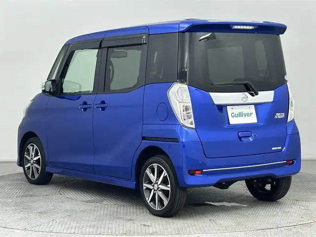 日産 デイズ ルークス ハイウェイスター Gターボ 道央・札幌 2020(令2)年 1.8万km オーシャンブルーP ・４WD/・純正ナビ/　CD/DVD/SD/BT/フルセグ/・アラウンドビューモニター/・ETC/・エマージェンシーブレーキ/・レーンキープアシスト/・クリアランスソナー/・オートハイビーム/・アイドリングストップ/・両側パワースライドドア/・LEDヘッドライト/・フォグライト/・オートライト/・純正フロアマット/・ドアバイザー