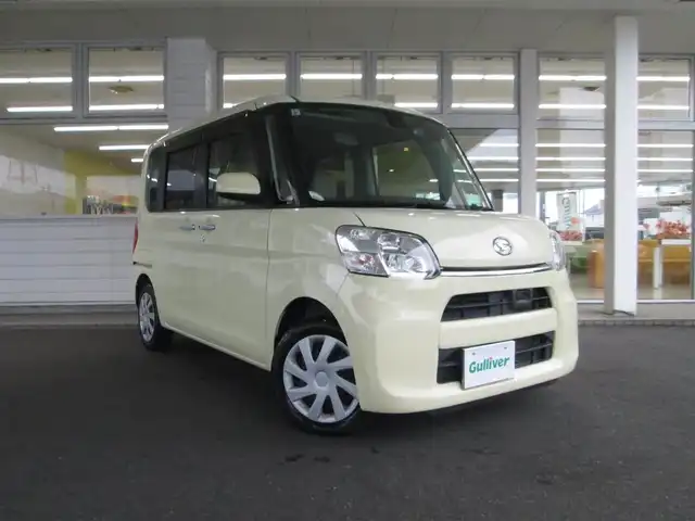 ダイハツ タント X SAⅡ 千葉県 2015(平27)年 5.1万km コットンアイボリー ワンオーナー/純正8型ナビ、フルセグTV(キャンセラー有)/バックカメラ/純正オーディオ【DVD/CD/BT/SD/USB】/片側パワースライドドア/LEDヘッドライト/ナビ連動ステアリングスイッチ/アイドリングストップ/社外前後ドライブレコーダー/スペアキー/取扱説明書/ナビ取扱説明書/新車時保証書/ダイハツ整備記録簿(H28/29/30/R2/4/5/6)