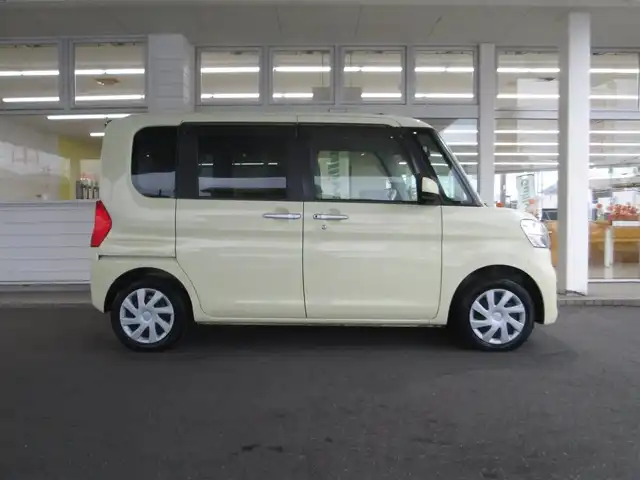 ダイハツ タント X SAⅡ 千葉県 2015(平27)年 5.1万km コットンアイボリー ワンオーナー/純正8型ナビ、フルセグTV(キャンセラー有)/バックカメラ/純正オーディオ【DVD/CD/BT/SD/USB】/片側パワースライドドア/LEDヘッドライト/ナビ連動ステアリングスイッチ/アイドリングストップ/社外前後ドライブレコーダー/スペアキー/取扱説明書/ナビ取扱説明書/新車時保証書/ダイハツ整備記録簿(H28/29/30/R2/4/5/6)