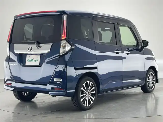 トヨタ ルーミー カスタムG－T 愛知県 2022(令4)年 0.6万km レーザーブルークリスタルシャイン 純正９型ナビ　全方位カメラ　シートヒーター　両側パワスラ　前後ドラレコ　ＥＴＣ　スマアシ　衝突軽減　追従クルコン　ＬＥＤオートライト　コーナーセンサー　電動パーキング　ロールシェード　純正マット　禁煙