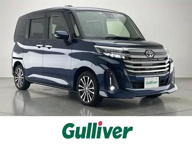 トヨタ ルーミー カスタムG－T 愛知県 2022(令4)年 0.6万km レーザーブルークリスタルシャイン 純正９型ナビ　全方位カメラ　シートヒーター　両側パワスラ　前後ドラレコ　ＥＴＣ　スマアシ　衝突軽減　追従クルコン　ＬＥＤオートライト　コーナーセンサー　電動パーキング　ロールシェード　純正マット　禁煙