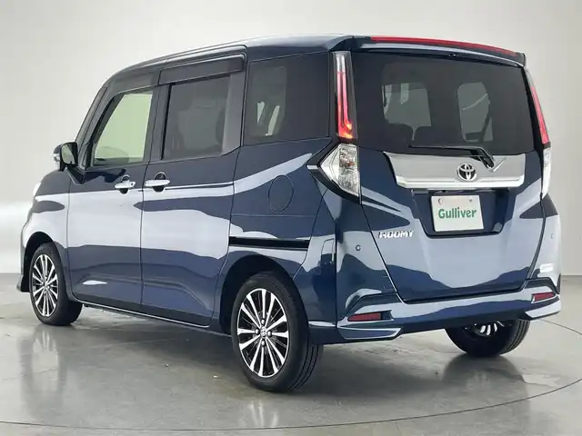 トヨタ ルーミー カスタムG－T 愛知県 2022(令4)年 0.6万km レーザーブルークリスタルシャイン 純正９型ナビ　全方位カメラ　シートヒーター　両側パワスラ　前後ドラレコ　ＥＴＣ　スマアシ　衝突軽減　追従クルコン　ＬＥＤオートライト　コーナーセンサー　電動パーキング　ロールシェード　純正マット　禁煙