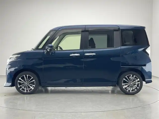 トヨタ ルーミー カスタムG－T 愛知県 2022(令4)年 0.6万km レーザーブルークリスタルシャイン 純正９型ナビ　全方位カメラ　シートヒーター　両側パワスラ　前後ドラレコ　ＥＴＣ　スマアシ　衝突軽減　追従クルコン　ＬＥＤオートライト　コーナーセンサー　電動パーキング　ロールシェード　純正マット　禁煙