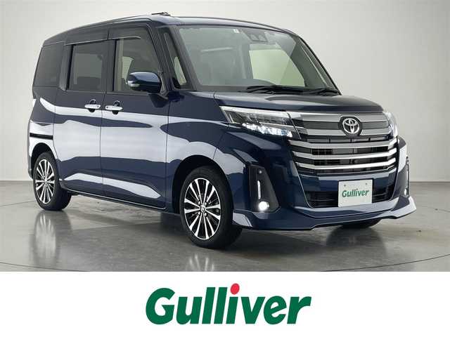 トヨタ ルーミー カスタムG－T 愛知県 2022(令4)年 0.6万km レーザーブルークリスタルシャイン 純正９型ナビ　全方位カメラ　シートヒーター　両側パワスラ　前後ドラレコ　ＥＴＣ　スマアシ　衝突軽減　追従クルコン　ＬＥＤオートライト　コーナーセンサー　電動パーキング　ロールシェード　純正マット　禁煙