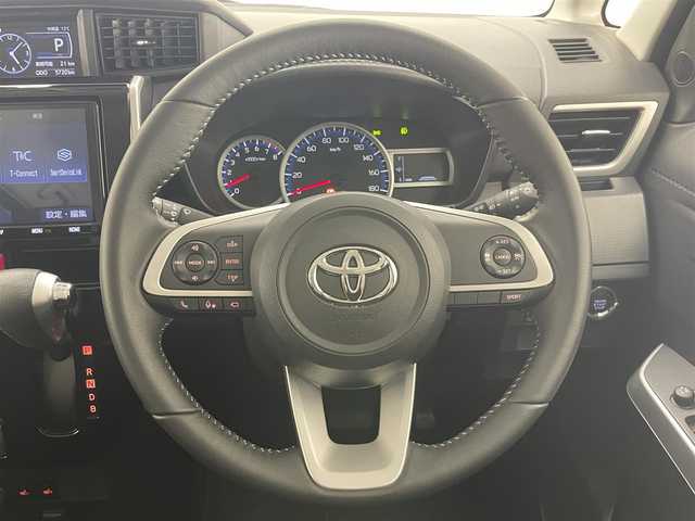 トヨタ ルーミー カスタムG－T 愛知県 2022(令4)年 0.6万km レーザーブルークリスタルシャイン 純正９型ナビ　全方位カメラ　シートヒーター　両側パワスラ　前後ドラレコ　ＥＴＣ　スマアシ　衝突軽減　追従クルコン　ＬＥＤオートライト　コーナーセンサー　電動パーキング　ロールシェード　純正マット　禁煙