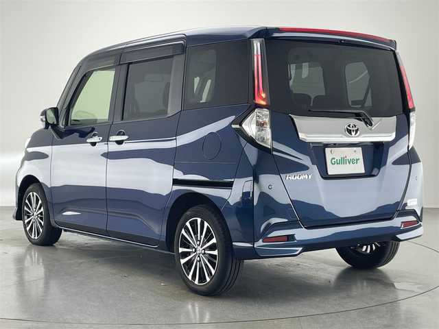 トヨタ ルーミー カスタムG－T 愛知県 2022(令4)年 0.6万km レーザーブルークリスタルシャイン 純正９型ナビ　全方位カメラ　シートヒーター　両側パワスラ　前後ドラレコ　ＥＴＣ　スマアシ　衝突軽減　追従クルコン　ＬＥＤオートライト　コーナーセンサー　電動パーキング　ロールシェード　純正マット　禁煙