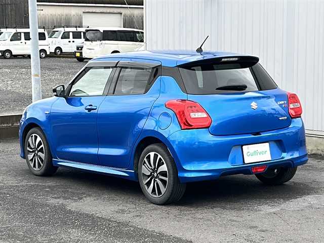 スズキ スイフト HYBRID RS 鹿児島県 2017(平29)年 16.3万km スピーディーブルーM クルーズコントロール　/ドライブレコーダー　/ビルトインETC　/シートヒーター　/社外ナビ（FH-9300DVS） /Bluetoothオーディオ　/アイドリングストップ　/パドルシフト　/MTモード付AT/純正アルミホイール（16インチ）/横滑り防止装置/レーンキープアシスト/LEDヘッドライト/エアバック（W＋サイド）