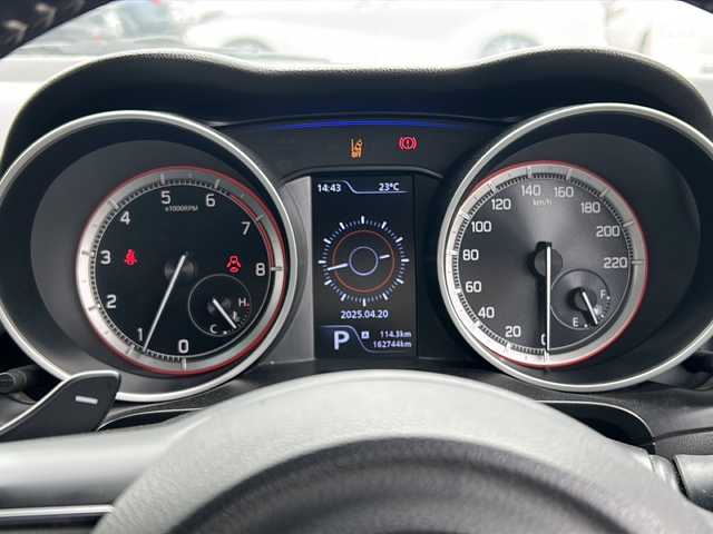 スズキ スイフト HYBRID RS 鹿児島県 2017(平29)年 16.3万km スピーディーブルーM クルーズコントロール　/ドライブレコーダー　/ビルトインETC　/シートヒーター　/社外ナビ（FH-9300DVS） /Bluetoothオーディオ　/アイドリングストップ　/パドルシフト　/MTモード付AT/純正アルミホイール（16インチ）/横滑り防止装置/レーンキープアシスト/LEDヘッドライト/エアバック（W＋サイド）
