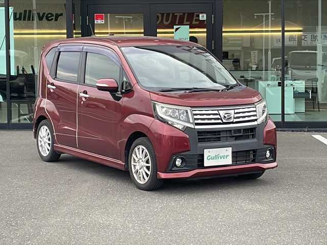 ダイハツ ムーヴ カスタム X SA 鹿児島県 2015(平27)年 9.1万km ファイアークォーツレッドM 社外ナビ/Bluetooth/ETC/プッシュスタートボタン/ワンセグ/アイドリングストップ/パワーウィンドウ/電動格納ミラー/バックカメラ/社外アルミホイール14インチ/衝突被害軽減システム/オートライト/横滑り防止装置/純正フロアマット