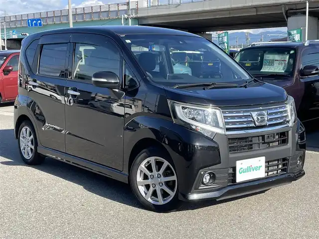 ダイハツ ムーヴ カスタム X SAⅡ 石川県 2015(平27)年 2.8万km ブラックマイカメタリック 社外メモリーナビ/社外CD/DVD/フルセグTV/LEDヘッドライト/ETC/スマートキー/プッシュスタート/電動ミラー/ベンチシート/スマートアシスト/純正アルミホイール/オートライト