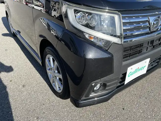 ダイハツ ムーヴ カスタム X SAⅡ 石川県 2015(平27)年 2.8万km ブラックマイカメタリック 社外メモリーナビ/社外CD/DVD/フルセグTV/LEDヘッドライト/ETC/スマートキー/プッシュスタート/電動ミラー/ベンチシート/スマートアシスト/純正アルミホイール/オートライト