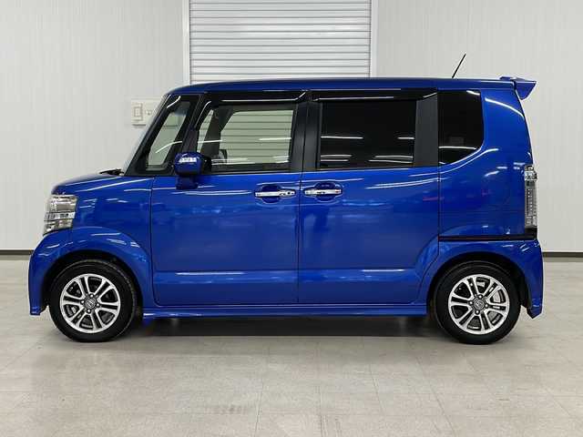ホンダ Ｎ ＢＯＸ カスタム G Lパッケージ 熊本県 2015(平27)年 9.2万km ブリリアントスポーティブルーメタリック2トーン 社外ナビＳＤナビ（ＣＤ/ＢＴ/ラジオ/フルセグ）/バックカメラ/ＥＴＣ/片側パワースライドドア/横滑り防止装置/プッシュスタート/スマートキー/オートライト/フォグランプ/純正フロアマット/ドアバイザー/純正14インチＡＷ