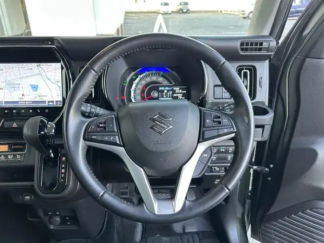 スズキ ハスラー Jスタイル Ⅱ 静岡県 2023(令5)年 4万km クールカーキパールメタリック/ソフトベージュメタリック 純正９インチメモリナビ/FM/AM/CD/DVD/フルセグTV/Bluetooth/マルチビューカメラ/レーダークルーズコントロール/前後ドラレコ/ETC2.0/前席シートヒーター/フルフラットシート/LEDヘッドライト/オートライト/オートハイビーム/コーナーセンサー/ルーフレール/純正フロアマット/純正15AW