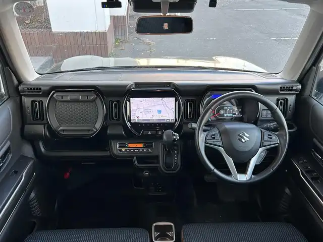 スズキ ハスラー Jスタイル Ⅱ 静岡県 2023(令5)年 4万km クールカーキパールメタリック/ソフトベージュメタリック 純正９インチメモリナビ/FM/AM/CD/DVD/フルセグTV/Bluetooth/マルチビューカメラ/レーダークルーズコントロール/前後ドラレコ/ETC2.0/前席シートヒーター/フルフラットシート/LEDヘッドライト/オートライト/オートハイビーム/コーナーセンサー/ルーフレール/純正フロアマット/純正15AW